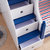 优涵 儿童床上下床高低床双层床成人母子床子母床上下铺床多功能储物床(蓝色高低床+3抽拖床 1.5米x1.9米)第5张高清大图