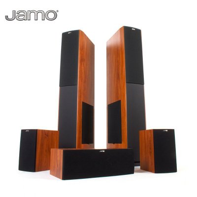 尊宝（Jamo）S626+J10 +AVR-X1300+蓝光机 天龙功放尊宝低音炮音箱音响5.1影院家用套装(黑色)