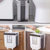【折叠垃圾桶】分类垃圾桶厨房车内卫生间省空间两用壁挂式可折叠垃圾桶(咖啡色 2个装送垃圾袋100只)第5张高清大图