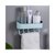 免打孔卫生间置物架 浴室厨房家用粘贴收纳架洗漱用品储物架(蓝色)第9张高清大图