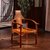 红木椅子新中式花梨木豪华主人椅刺猬紫檀圈椅仿古休闲椅(原木色 鼓凳)第5张高清大图