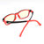 AA99儿童防蓝光眼镜手机电脑防辐射护目镜树脂镜片TR90材质镜框C01适用年龄4-12岁(蓝光阻隔Plus黑红色)第5张高清大图