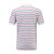 男时尚短袖撞色条纹T恤休闲POLO衫 13428111(白色 M)第2张高清大图