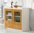 良匠智简格现代板式茶水柜、边柜、储物柜、矮柜LJ-CSG008(两门两抽）(橡木 暖白 默认)第5张高清大图