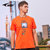 锐克UCAN短袖t恤男士夏季21新款休闲透气运动青少年纯棉宽松上衣(橙色 L)第5张高清大图