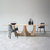北欧简约表情设计实木餐桌家用大户型6-8人饭桌长方形工作台桌子(橡木 黑色 220x100x75)第4张高清大图