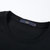 HLA/海澜之家MR.BLACK系列男女同款舒适时尚印花套头短袖T恤HNTBJ2Q409A(黑色 XXXL)第4张高清大图