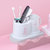 茶花卫生间牙刷架置物架漱口杯套装家用简约北欧浴室放牙膏多功能(粉色)第6张高清大图