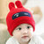 秋冬宝宝帽男童小孩棉胎帽0-3-6-12个月女童婴儿帽子新生儿帽子春(藏青色)第3张高清大图