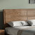 吉木多 北欧风床实木床双人床白蜡木现代简约1.8米实木主卧轻奢木床家具(1.5*2米胡桃色 床+床垫+床头柜*2)第5张高清大图