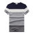 夏季男士短袖t恤 潮流韩版修身男式T恤棉男装(蓝色 XL)第4张高清大图
