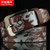 针扣男士皮带 经典欧美嘻哈骷髅头女式休闲裤带(棕色 110cm)第4张高清大图