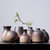 创简坊（CJIANFF）花器陶瓷日式粗陶手工个性创意摆件家居水培花插花瓶(粗陶花器款式一)第2张高清大图