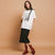 七格格2017夏装新款时尚街头宽松圆领人物字母印花短袖T恤女X1041(白色 L)第4张高清大图