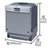SIEMENS/西门子 SJ536S01JC 半嵌入式 不锈钢操作面板洗碗机 10-13套 国产 高温第3张高清大图