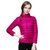 羽绒服旅行运动女士超轻立领薄款羽绒服加宽加大羽绒服9062(粉红色 XL)第5张高清大图