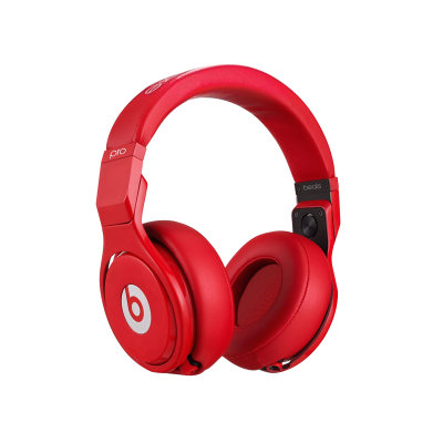 Beats Pro 录音师专业版 头戴包耳式耳机 红色 Red