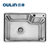 欧琳(OULIN)304不锈钢单槽YD608水槽套餐(含001不锈钢龙头)第3张高清大图