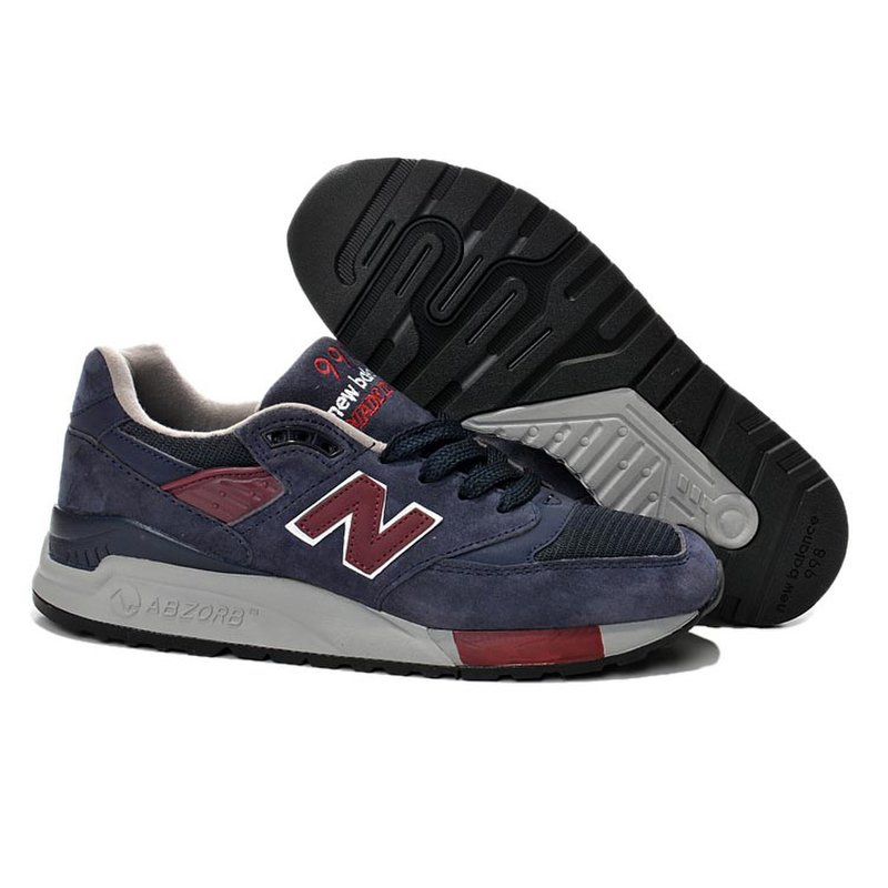 新百伦998男鞋nb美产运动鞋 new balance总统跑步鞋m998gnr(深蓝 44)