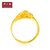 周大福珠宝首饰百年好合足金黄金戒指（计价工费58）F1284第2张高清大图