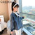 CaldiceKris（中国CK）女童工装后背蕾丝牛仔外套CK-TF3568第3张高清大图
