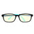 AA99儿童防蓝光眼镜手机电脑防辐射护目镜树脂镜片TR90材质镜框C01适用年龄4-12岁(蓝光阻隔Plus黑蓝色)第2张高清大图