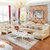 拉斐曼尼 FS051  欧式皮沙发 法式皮艺沙发组合 小户型客厅奢华沙发 美式沙发(沙发 3+左贵妃)第2张高清大图