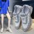 悠梵琪2021夏季新款阿甘鞋透气时尚真皮小蛮腰运动鞋(黑色 40)第5张高清大图