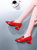 米白色乐福鞋女真皮中跟春季2022新款方跟漆皮单鞋春款软皮小皮鞋(35 米色/9834（跟高5cm）)第9张高清大图