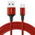 CHOSEAL/秋叶原 Type-C手机数据充电线数据传输线接头线USB充电器电源线 1米 红色 QS6801RT1第4张高清大图