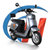 雅迪 两轮电动摩托车 M3（60V20Ah铅酸电池） 两轮电动助力代步轻摩车 （KN）第4张高清大图