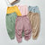 儿童春夏季新款棉质哈伦裤(140码 卡其)第2张高清大图