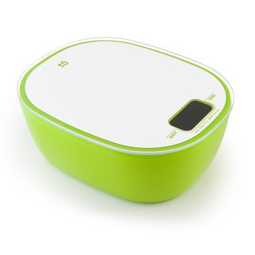 永衡良品  简洁纤薄厨房秤 置零除皮自由组合 精准测量 健康秤 K1707(绿色)