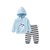 巴拉巴拉童装帅宝宝洋气套装男2018新款周岁婴儿衣服长袖两件套潮(100cm 冰蓝)第4张高清大图