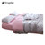 日式全棉天竺棉四件套床罩被罩枕套针织棉纯棉简约床上用品TP2957(蓝白格 默认)第3张高清大图