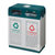 南方 户外垃圾桶 分类环保垃圾桶 室外垃圾箱 小区垃圾筒 公用可回收果皮桶 GPX-98(铁烤漆)第2张高清大图
