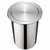 不锈钢嵌入式垃圾桶20CM厨房台面摇盖收纳桶22CM翻盖暗装清洁桶(D-270T方形桶（304材质） 默认版本)第5张高清大图