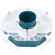 家用切碎器料理机淘米沥水篮不锈钢盆筛碗盆套装(NOKA-20855北欧蓝 默认)第5张高清大图