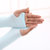 夏季韩版冰丝冰袖女士防晒袖套男士户外骑行针织手臂套袖现货批发(露指款（简装） 天蓝色)第2张高清大图