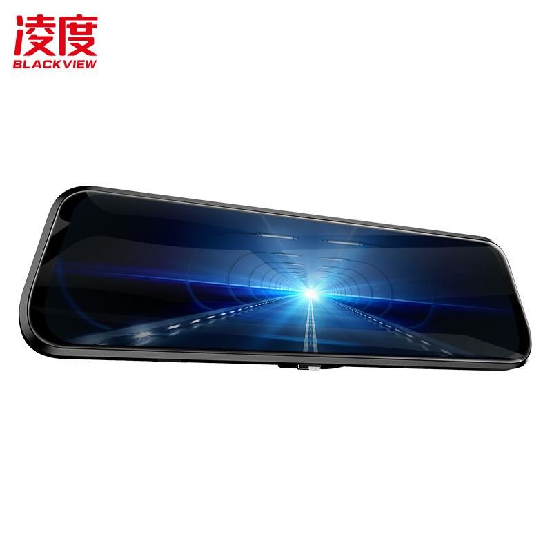 凌度hs880e高清夜视行车记录仪10寸全屏语音声控前后双摄停车监控包邮