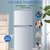 海尔（Haier） 海尔冰箱118升/180升 双门 节能静音 两天一度电 小型家用冰箱 冰箱 小型 迷你电冰箱(银 118升)第2张高清大图