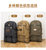 大容量双肩包男士背包帆布户外登山包可扩容书包运动旅行包旅游袋(卡其)第2张高清大图