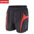 spiro 夏季运动短裤男女薄款跑步速干透气型健身三分裤S183X(黑色/红色 XL)第3张高清大图