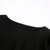 小型一字领直筒小黑裙短款黑色连衣裙春秋修身桔梗裙礼服宽松显瘦中袖(黑色 XL)第3张高清大图