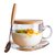 燕麦片碗带勺钢化玻璃碗耐热高温防摔大容量带盖家用早餐碗可微波(钢化早餐杯(2只))第5张高清大图