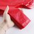 红色垃圾袋家用手提式加厚打包袋中大一次性购物方便袋塑料袋(红色40*60加厚承重20斤 50只 常规)第5张高清大图