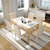 a家家具 现代简约餐桌椅组合小户型家用一桌四椅长方形大理石餐桌(原木色 单餐桌)第2张高清大图