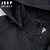 JEEP吉普专卖男士夹克速干可脱卸帽户外防风外套工装大码登山服冲锋外套(3002深蓝色 M)第5张高清大图