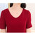 VEGININA 韩版时尚气质修身收腰雪纺连衣裙 9517(红色 M)第4张高清大图