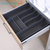 厨房抽屉收纳盒橱柜餐具整理分隔盒碗筷置物盒铝合金自由整理盒(AE46)第3张高清大图